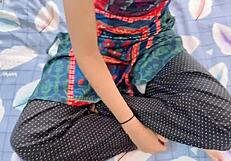 teacher pounds desi schoolgirl's wet pussy outdoors with dirty talk