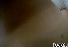 Naive 18+ Teen Glasses Girl Fucked Hard on Webcam