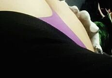 tattoo guy paid with my ass plug hidden during session he never noticed part two