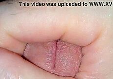 hey chubbykaot fingers her wet pussy watching hardcore porn close-up