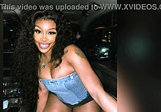 SZA's Sexy Ebony Jerk Off Contest Tribute