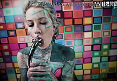 doggy ass play gets intense with my favorite thick metal toy