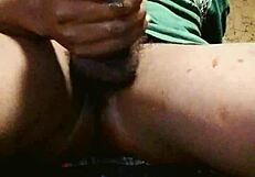 Beautiful solo babe strokes new monster big black cock with dirty talk handjob