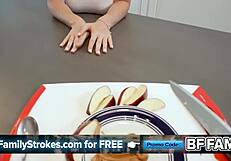 Stepsister's Big Tits Swell Pregnant But Craves Brother's Monster Creampie Help