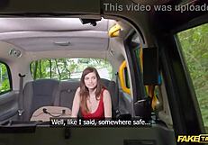 Actress begs fake taxi driver for big cock tight pussy pounding
