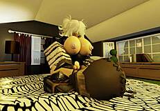 Knight Encounters Muse in Epic Bedroom Adventure