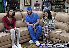 Dr Tampa turns patients into guinea pigs backstage with nurse solana in florida hospital
