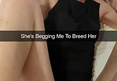 ovulating cheating milf wife begs daddy to breed her during snapchat fuck session