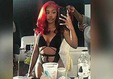 SZA's Sexy Ebony Jerk Off Contest Tribute