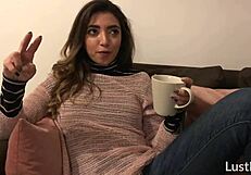 Homemade Sextape: Adorable Frida Sante Rides Cowgirl Doggystyle Missionary Tight Pussy