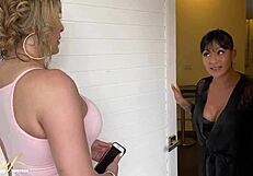 omg first lesbian lick with hubby's lover Monique Fuentes Mariana Martix