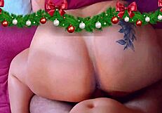 i gave my neighbor a tight brazilian ass christmas present doggystyle