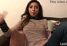Homemade Sextape: Adorable Frida Sante Rides Cowgirl Doggystyle Missionary Tight Pussy