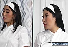 i can't resist freeuse japanese milf chef's curves in kitchen roleplay