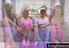 stepmoms caught showering teach hardcore group lesson with doggystyle and squirting