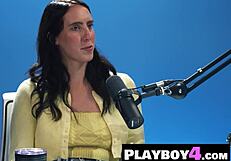wet pornstar fingers pussy wildly while naughty milf teases big natural tits solo!