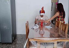 Charming natural tits maid flashes dirty fetish homemade exhibition