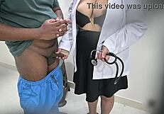 Curious doctor seduces horny patient into wild hospital fuck