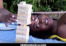 freeusegirls - lily starfire's huge tits bounce as stepdad uses black teen stepdaughter at barbeque