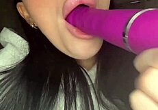 Slutty British Brunette Girlfriend Masturbates To Orgasm In HD POV Webcam Solo