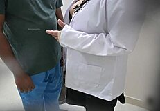 Curious doctor seduces horny patient into wild hospital fuck