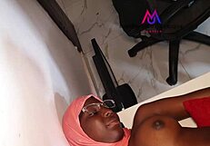 Big Black Cock Teacher Pounds Sexy 19yo Ebony College Student's Wet Pussy And Tits