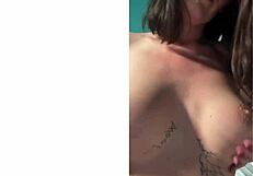 Descriptive mistress commands thighs uncovered for intense femdom pov punishment with big tits milf