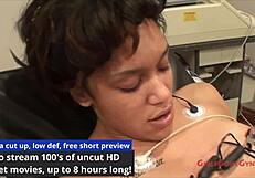 moaning in ecstasy as nurse jackie banes squirts from anal fingering and vibrator play