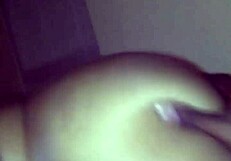 Amateur BBW ebony with big ass and tits deepthroats monster BBC like a pro graduate