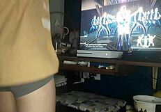 perfect body teen dances then wet pussy anal cosplay