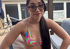 Thick Latina Step Sister Rides in Outdoor Taboo Creampie Fantasy