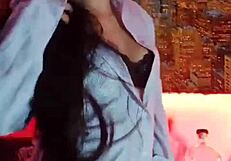 Hot Latina Flashes Tits and Masturbates with Dildo Outdoors!