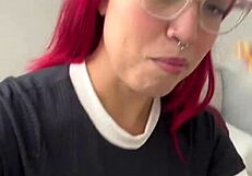 first time apartment viewing turns into redhead amateur fuck session