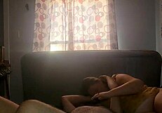Cum blasts all over her fat ass after morning doggystyle pounding