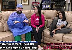 DIRTY DERMATOLOGISTS FORCE ALIX AVERY INTO LATEX GLOVE FOOTJOB HUMILIATION