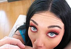 megan rain gags on monster cock pov deepthroat facefuck cum swallow
