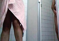 Real Couple Gets Wet in Bathroom Shower During Steamy Home Fuck