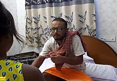 desi maid bent over doggystyle by horny husband but dont tell chubby wife