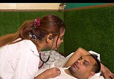 NAUGHTY INDIAN DOCTOR FUCKS HORNY PATIENT DOGGY CREAMPIE!