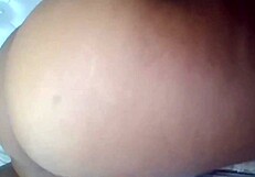 Big Titties Ebony Slams Vibrator in Pussy