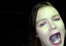 hey ava does that hot cum taste as good as it looks sliding down your throat