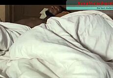 Student sneaks big cock affair bending over ebony ass for squirting doggystyle creampie