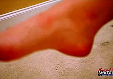 WOW PETITE BRUNETTE KYLIE'S SLOPPY RIMJOB ENDS IN GREEDY CUM SWALLOW!