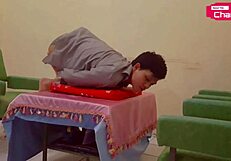 Talent vixen Hansel Thio serves banana dish as horny mannequin for fans part 3