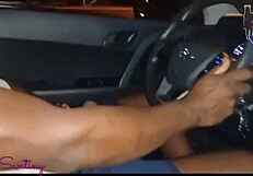 bruna santiny slurps massive black cock like a pro slut