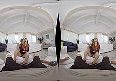 Lauren Phillips blackmailed as stepmom in MilfVR VR scene