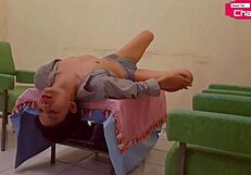 Talent vixen Hansel Thio serves banana dish as horny mannequin for fans part 3