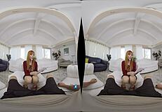 Lauren Phillips blackmailed as stepmom in MilfVR VR scene
