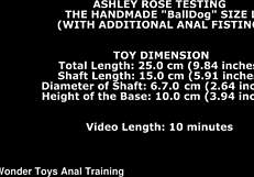 Ashley Rose Tests Handmade Balldog L With Deep Anal Fisting