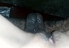 Old cuckold watches big black cock creampie pornstar wife's pussy doggystyle interracial